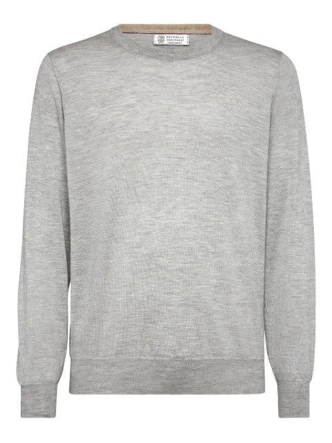 Brunello Cucinelli rib-trimmed relaxed-fit jumper