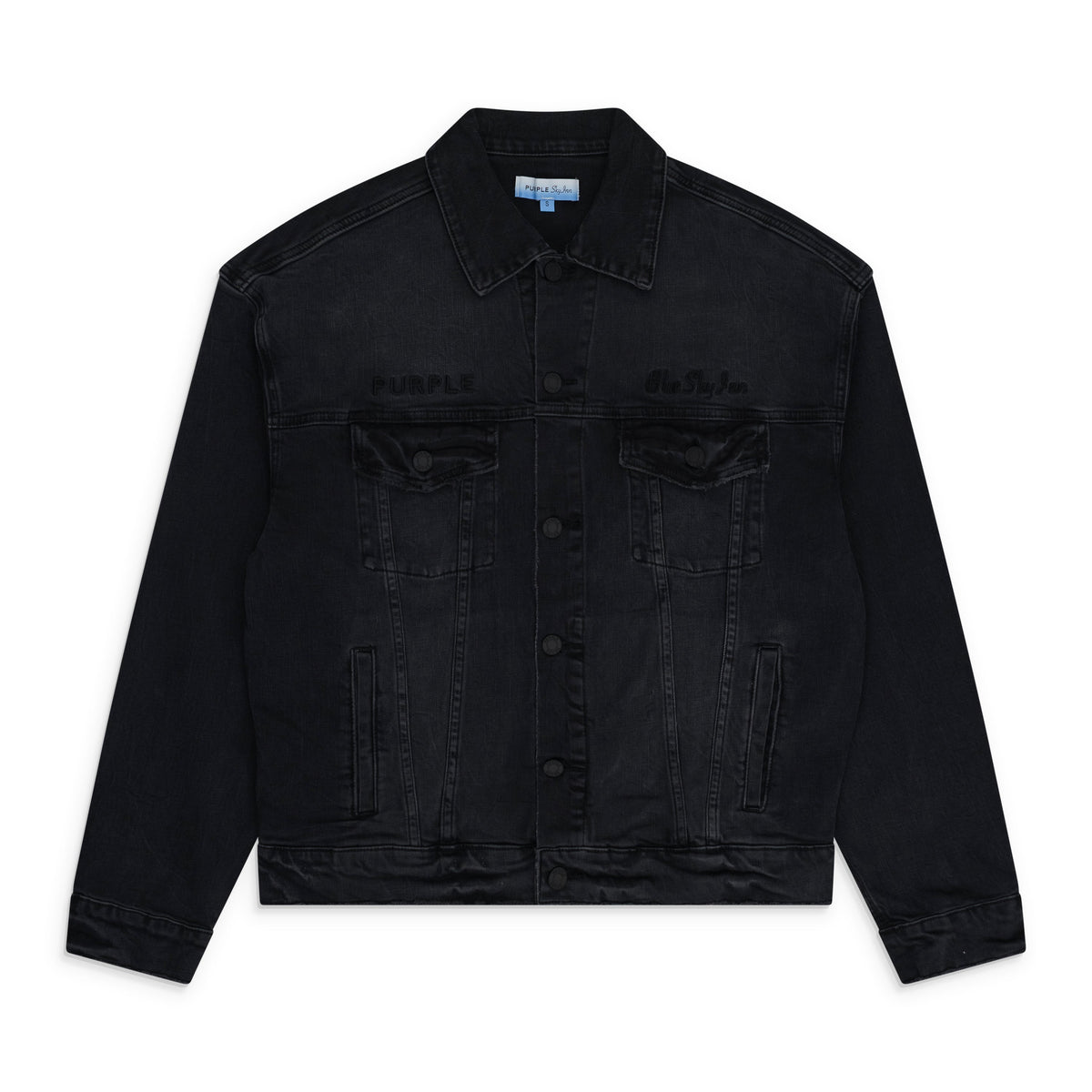 Black Purple x Blue Sky Denim Jacket