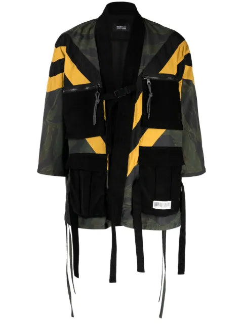 Mostly Heard Rarely Seen graphic-print panelled jacket