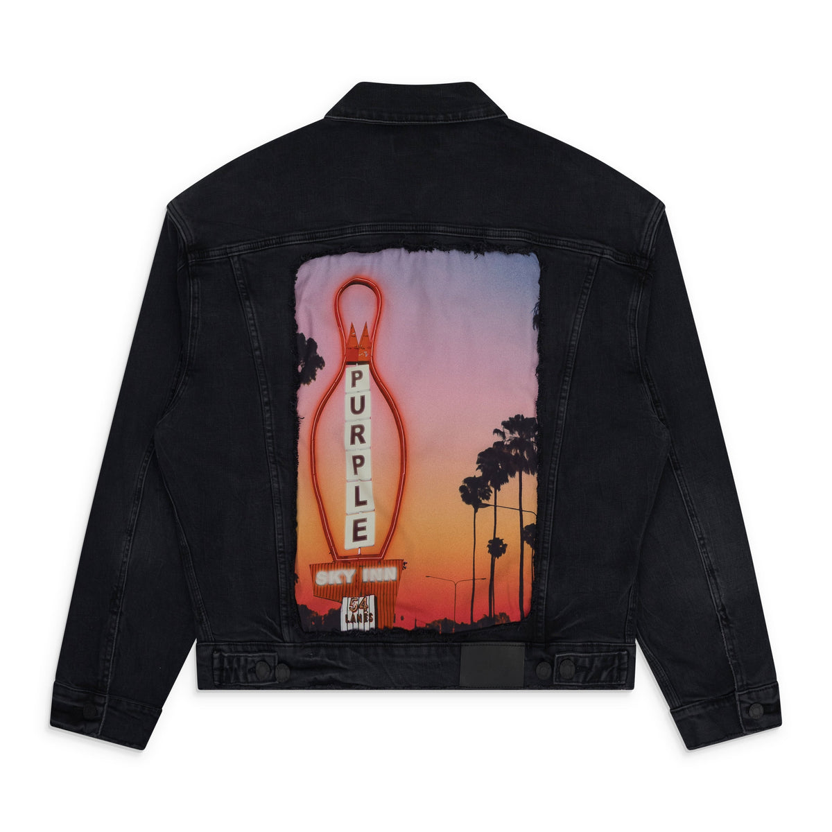 Black Purple x Blue Sky Denim Jacket