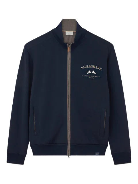Paul & Shark embroidered zip-up sweatshirt