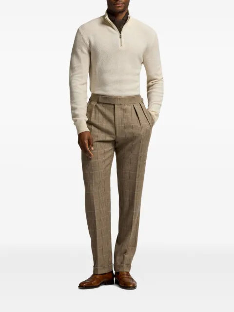 Ralph Lauren Purple Label half-zip cashmere sweater