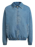 12 STOREEZ zip denim jacket