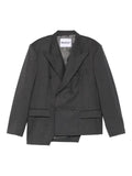 MEDEEA Trapezoid asymmetrical blazer