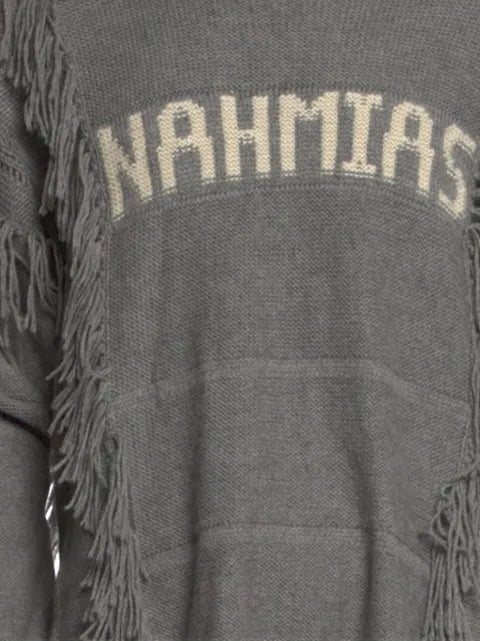 Nahmias crew-neck fringed distressed sweater
