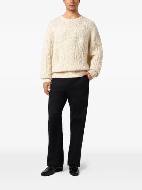 Philipp Plein Plein Star cable-knit sweater