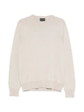 Emporio Armani logo-embroidered crew-neck sweater