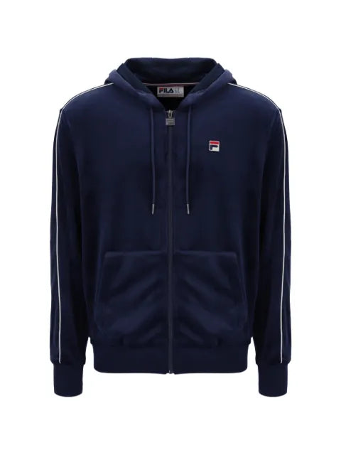 Fila Italo velour-piping hoodie