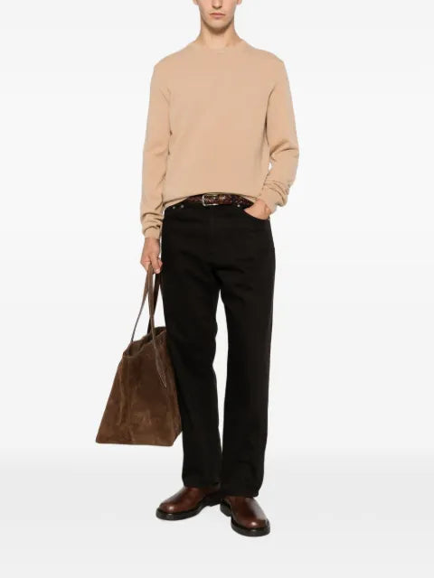 SERGIO MORETTI FIRENZE crew-neck ribbed-trim sweater