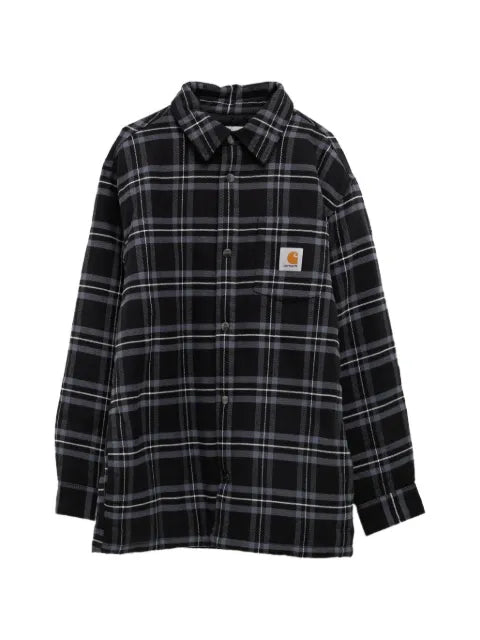 Carhartt WIP Baird check-pattern logo-patch jacket