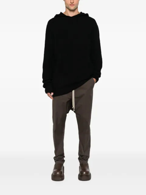Rick Owens knitted hooded sweater
