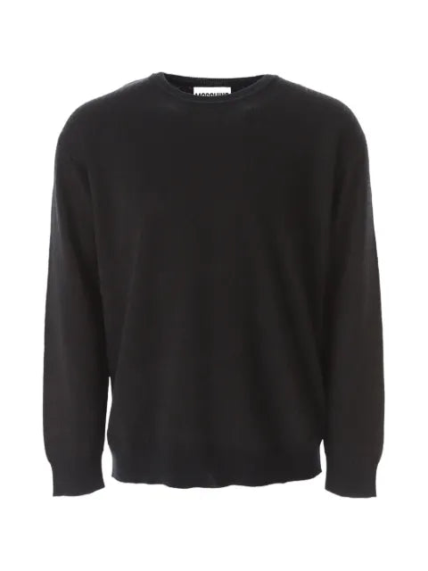 Moschino logo-pattern wool sweater