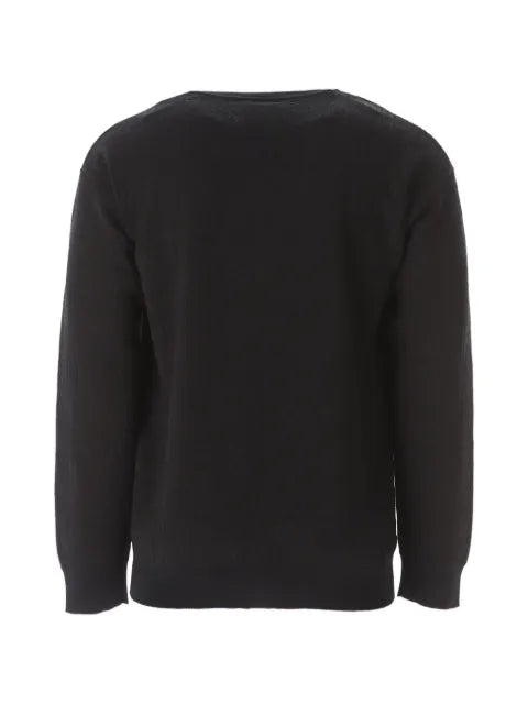 Moschino logo-pattern wool sweater