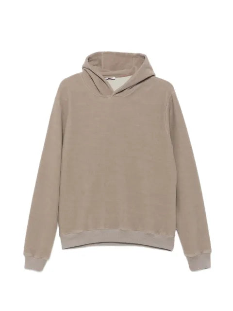 04651 / A TRIP IN A BAG ribbed-hem hoodie