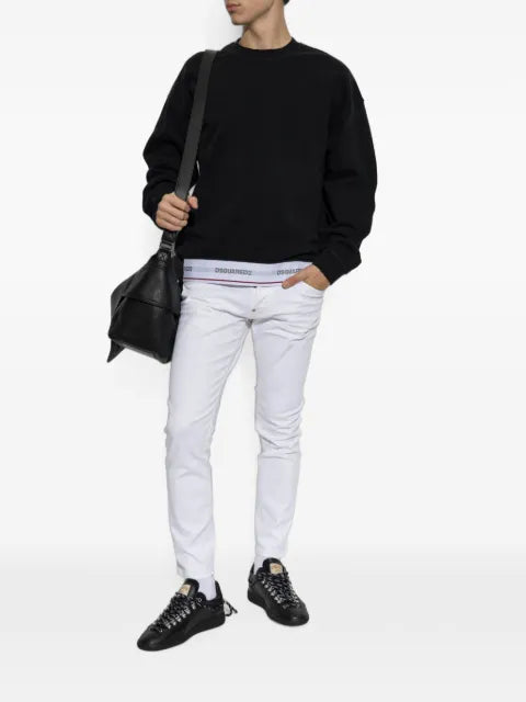 DSQUARED2 logo-trim sweater