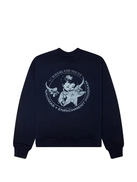 Nahmias graphic-print crew-neck sweater