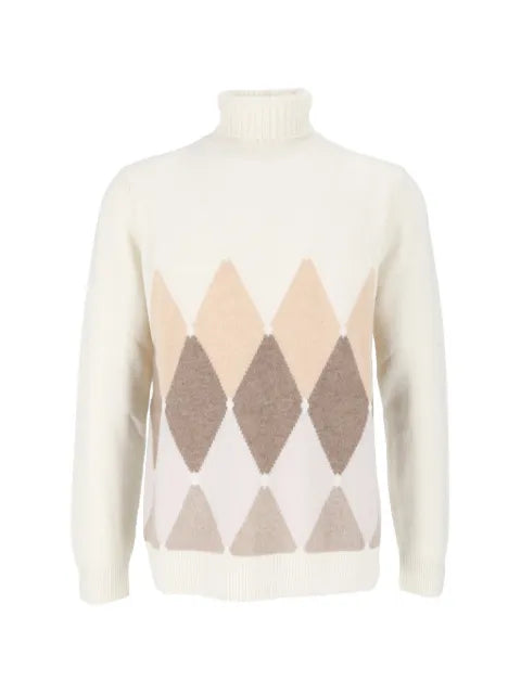 Ballantyne argyle-pattern cashmere sweater