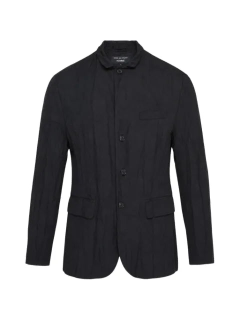Comme des Garçons Homme crinkled-finish single-breasted jacket