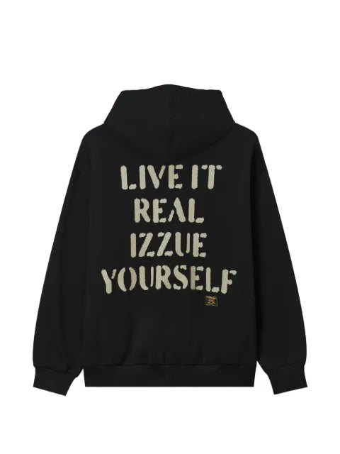 izzue logo-patch hoodie