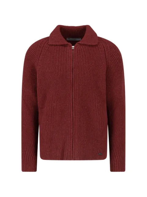 Massimo Osti Studio ribbed zip-up cardigan