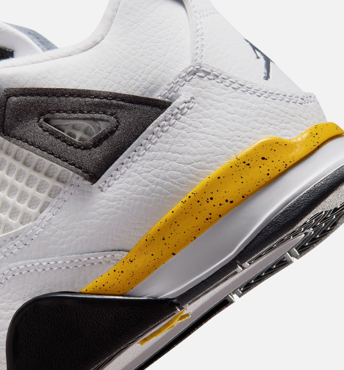 Air Jordan 4 Retro Rare Air Tour Yellow Preschool Shoes - White/Yellow/Grey