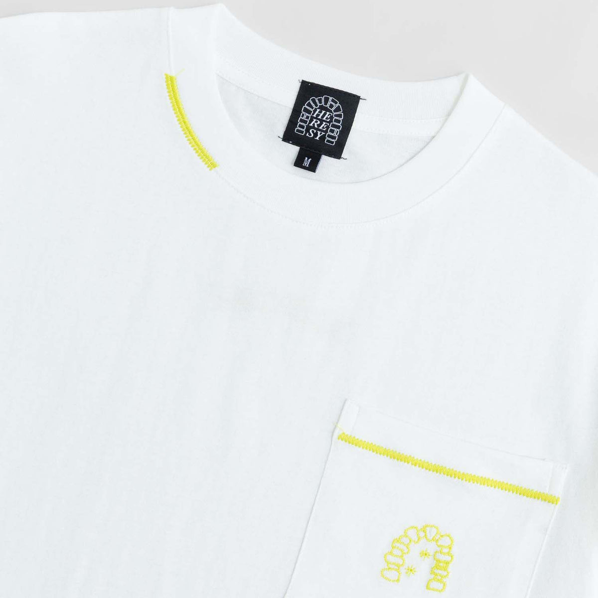 Heresy Arch Pocket T-shirt: Ecru