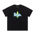 Syna World Retro Y2K Plumbob Graphic Tee (Black / Blue / Green)