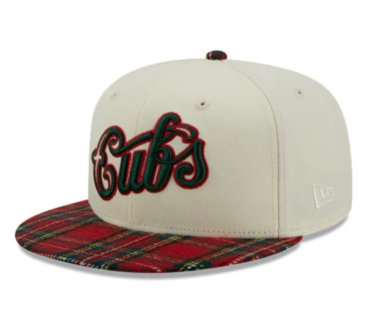 New Era 950 Chicago Cubs Plaid Visor Hat