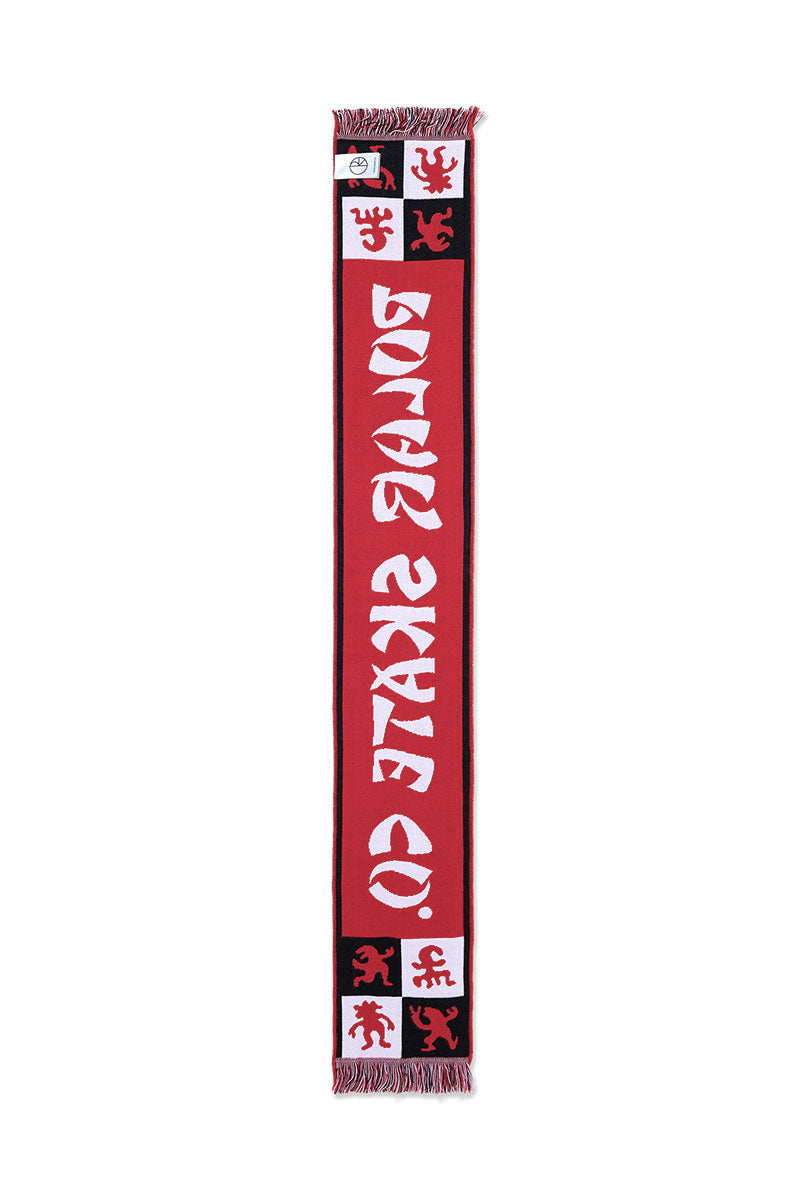 POLAR FOOTBALL SCARF Checkers Red