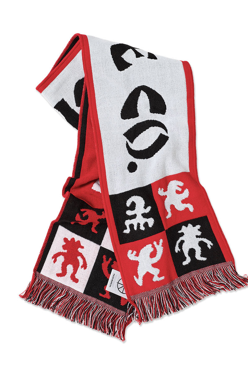 POLAR FOOTBALL SCARF Checkers Red