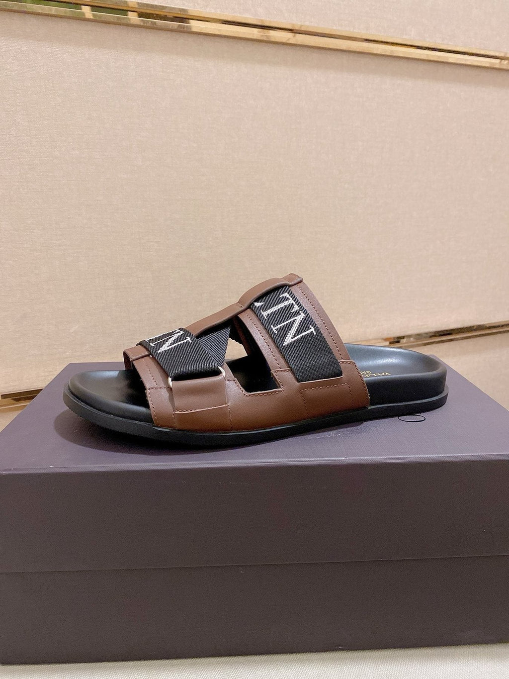 Valentino VLTN Strap Slide Sandals