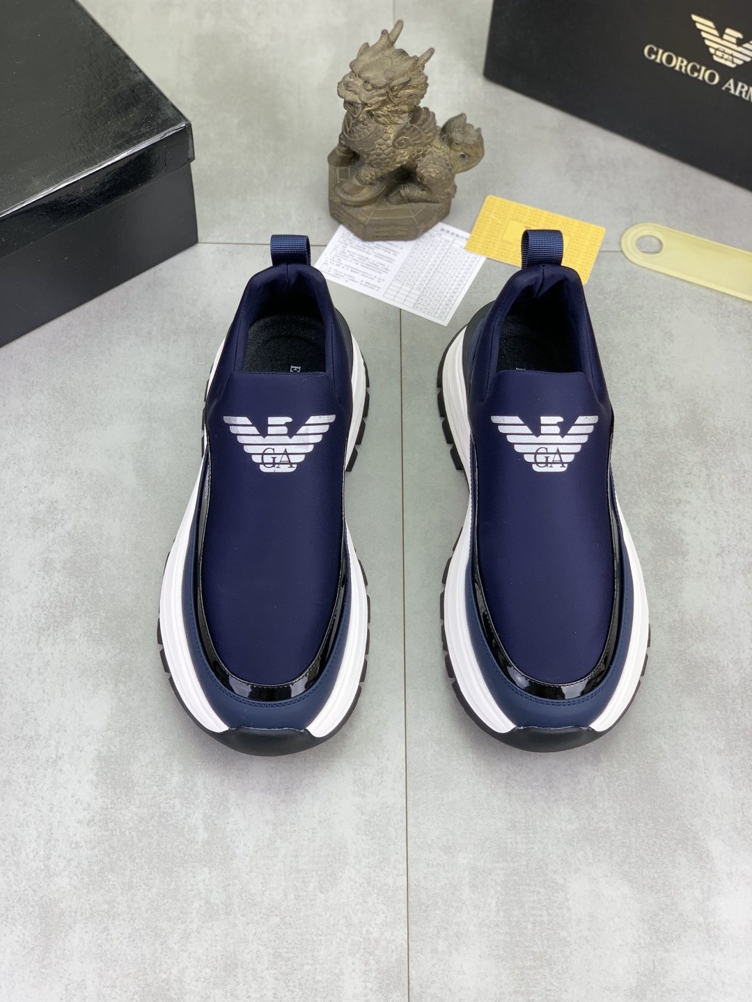 Giorgio Armani Contrast-Sole Slip-On Sneakers