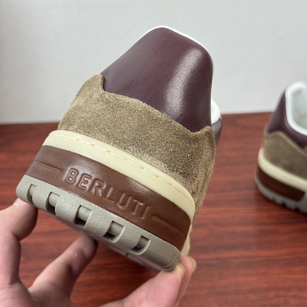 Berluti Paneled Low-Top Sneakers