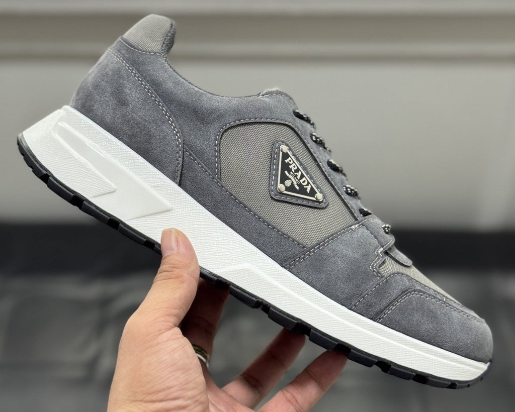 Prada Paneled Chunky-Sole Sneakers