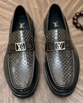 Louis Vuitton Men's Patterned Hardware Loafers