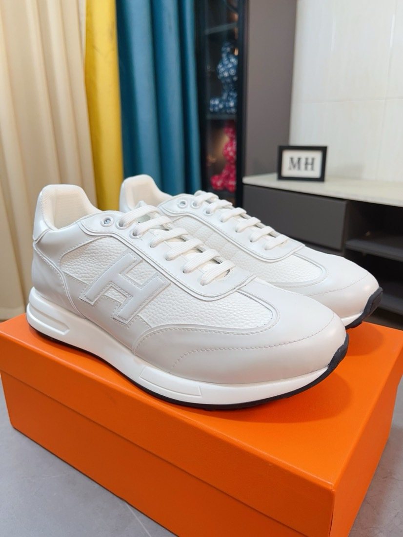 Hermès H-Panel Low-Top Sneakers